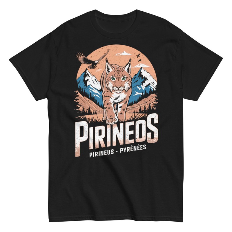 T-shirts: Lynx dans les Pyrénées