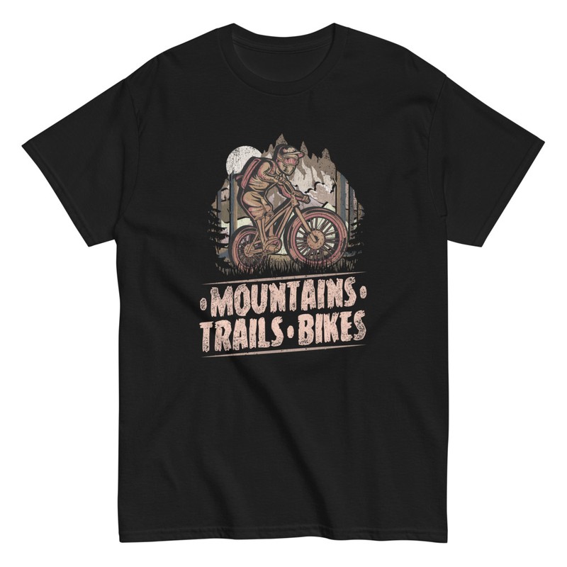 T-shirts: Montagnes, Sentiers et Vélos