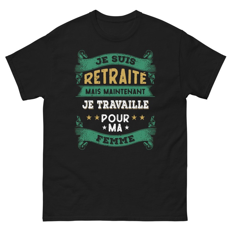 T-shirts: T-shirt retraité humour
