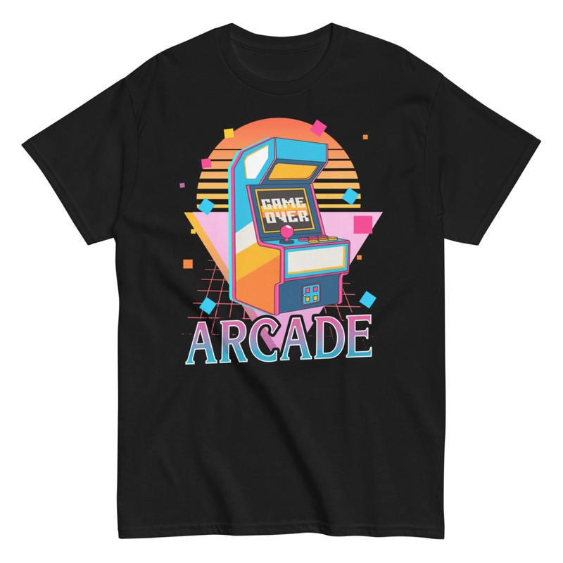 T-shirts: T-shirt Arcade Rétro Game Over