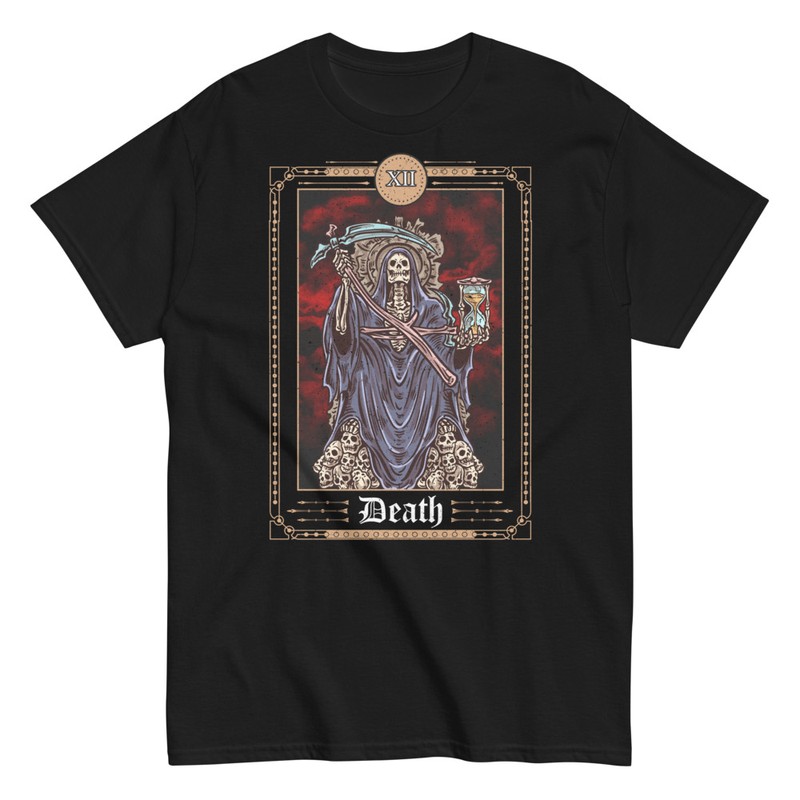 T-shirts: Tee Shirt Tarot Mort Occulte
