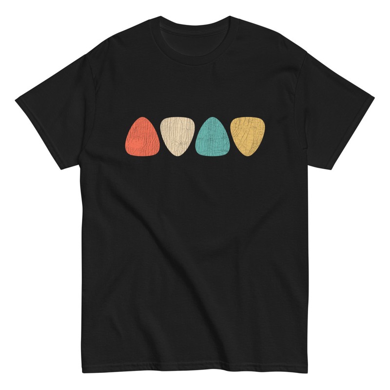 T-shirts: Picks de Guitare Vintage Rock and Roll
