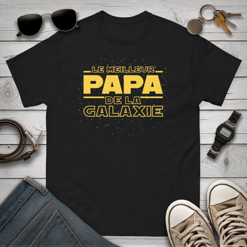 T-shirts: Le Meilleur Papa de la Galaxie