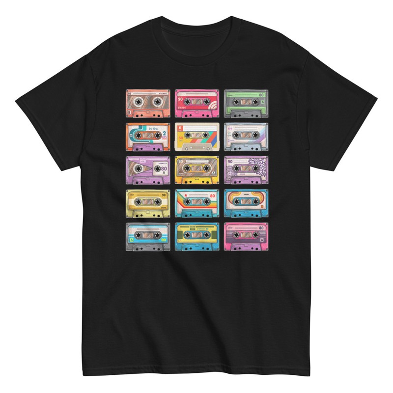 T-shirts: Cassettes Rétro