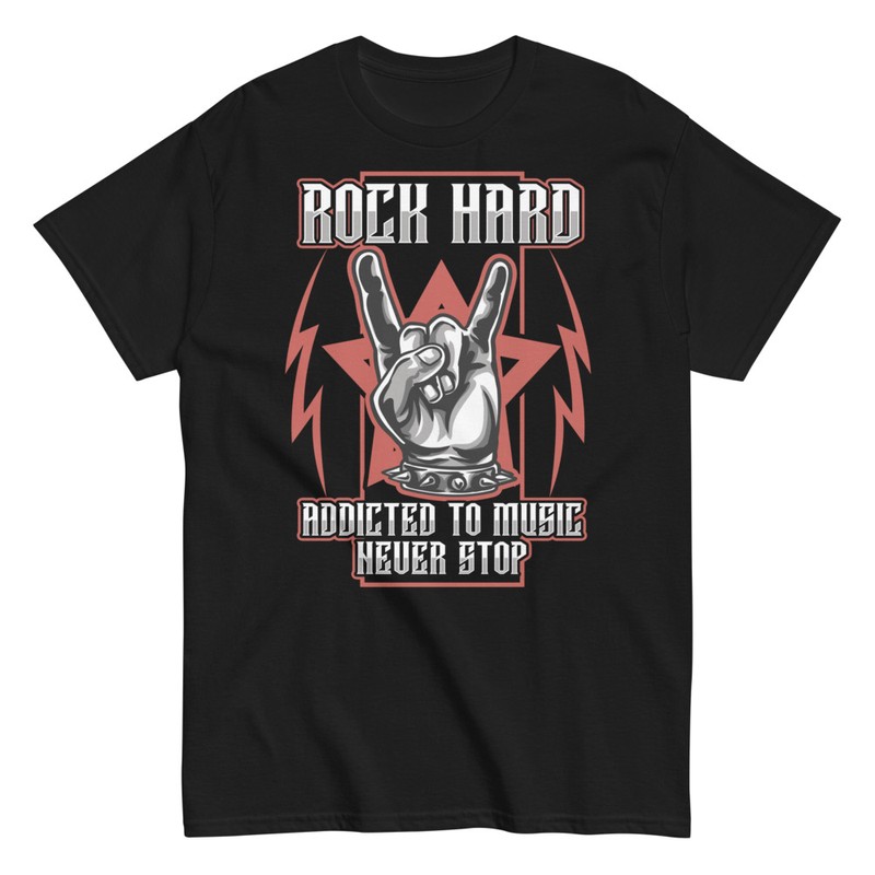 T-shirts: Rock Dur Accro à la Musique