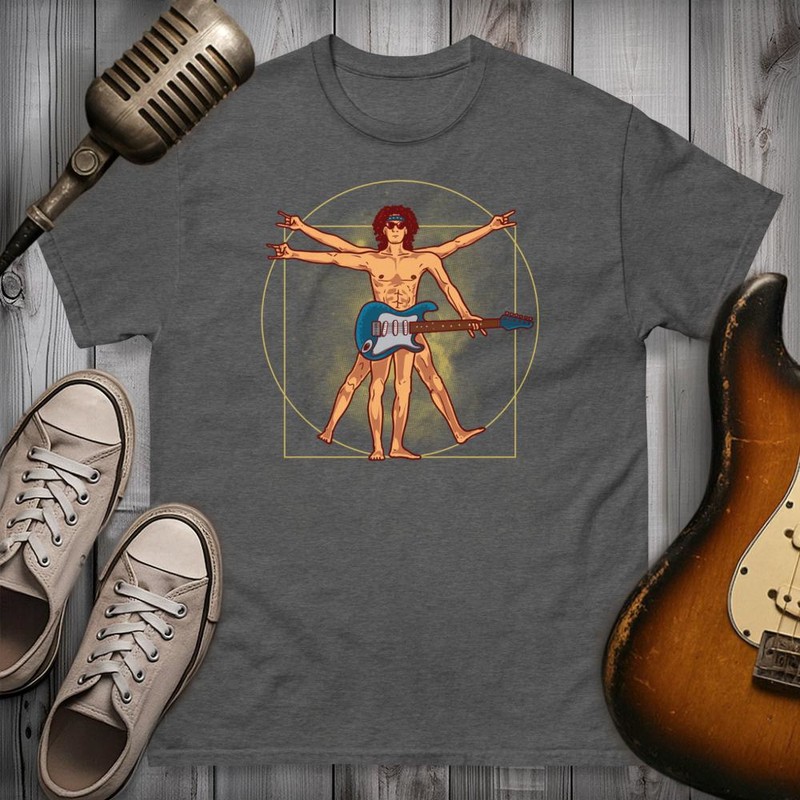 T-shirts: Homme de Vitruve Guitariste