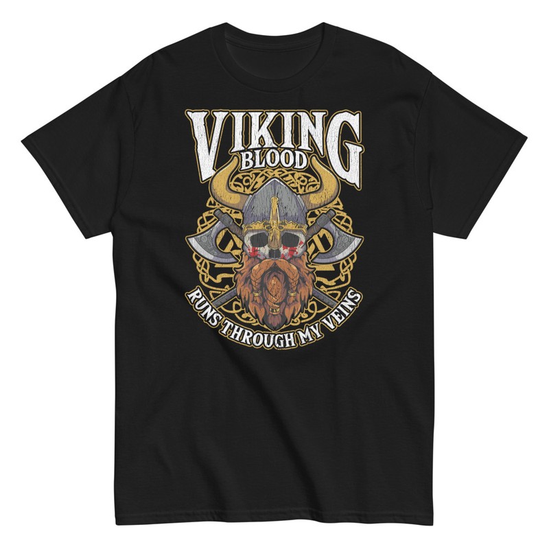 T-shirts: Sang Viking Coule Dans Mes Veines