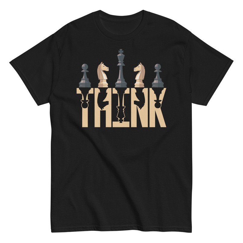 T-shirts: Réfléchissez avec des Pièces d'Échecs