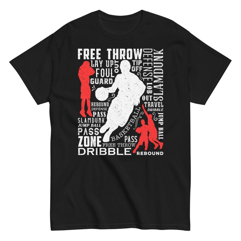 T-shirts: Mots et Silhouettes de Basket Vintage
