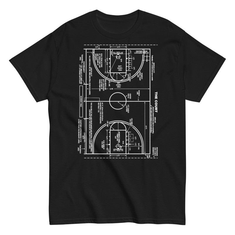 T-shirts: Croquis Terrain Basket T-shirt
