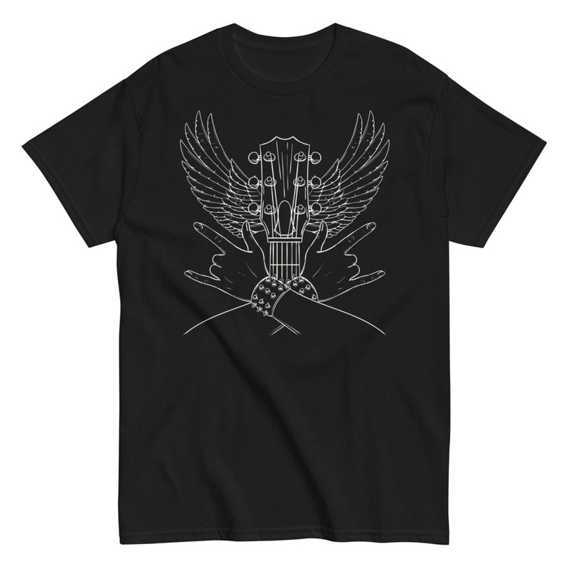 T-shirts: Guitare Ailée Rock