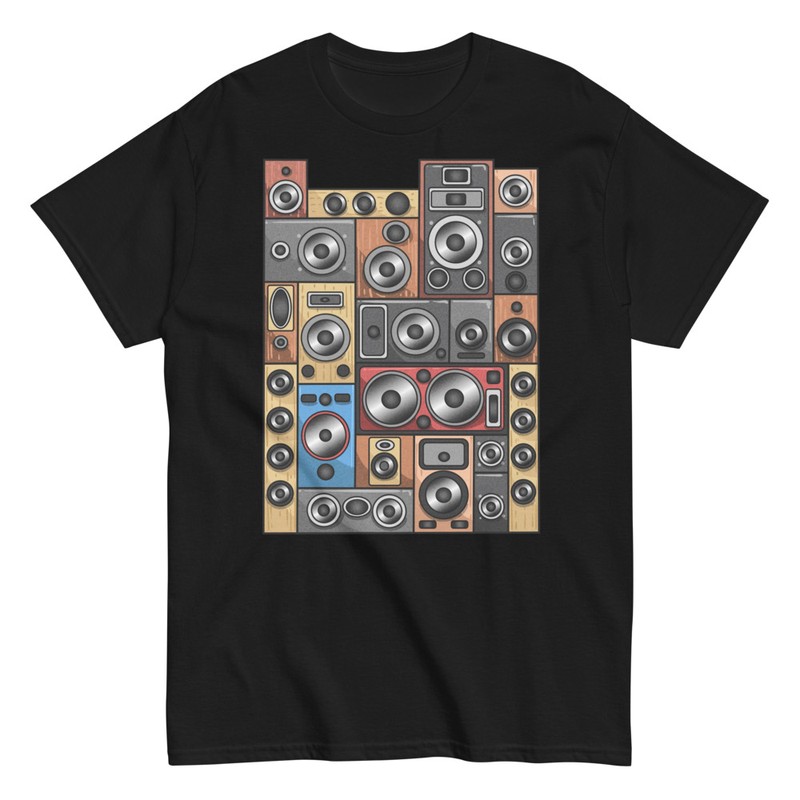 T-shirts: Haut-parleurs Rétro en Concert