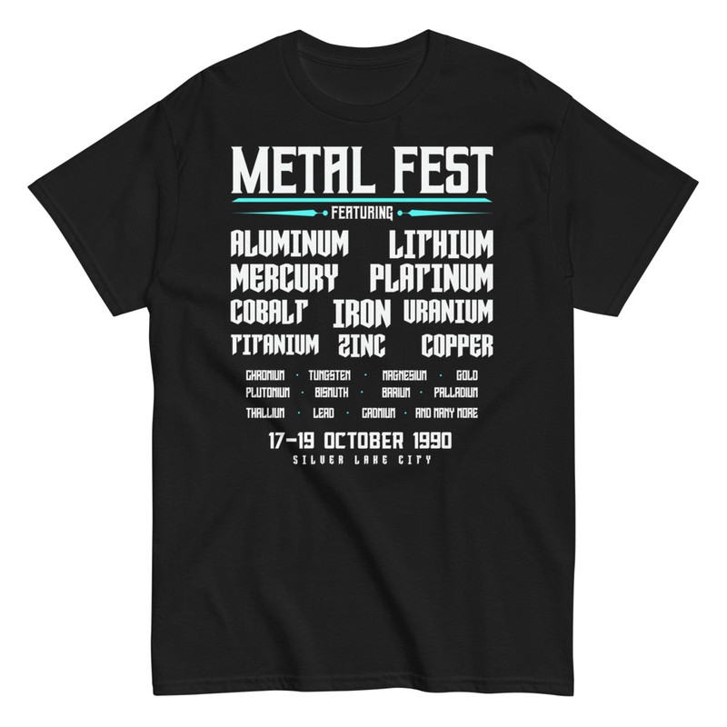 T-shirts: Affiche Concert Métaux Lourd Chimie