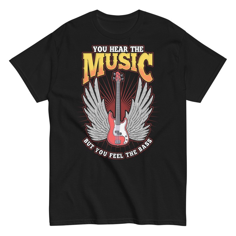 T-shirts: Bassiste Rock Ailes Musicales