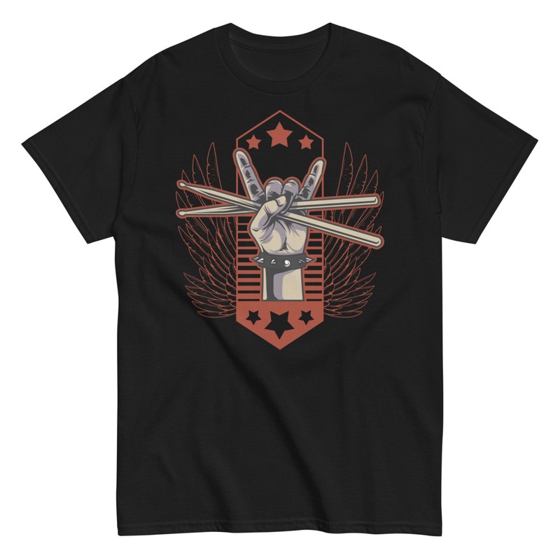 T-shirts: Main Rock avec Baguettes