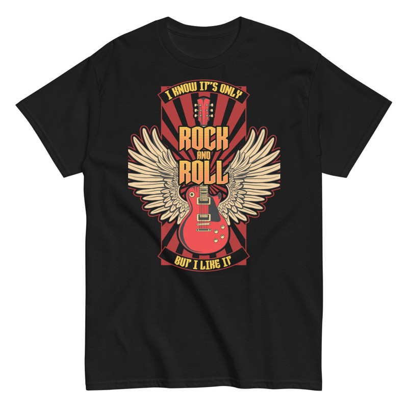 T-shirts: Guitare Ailée Rock and Roll