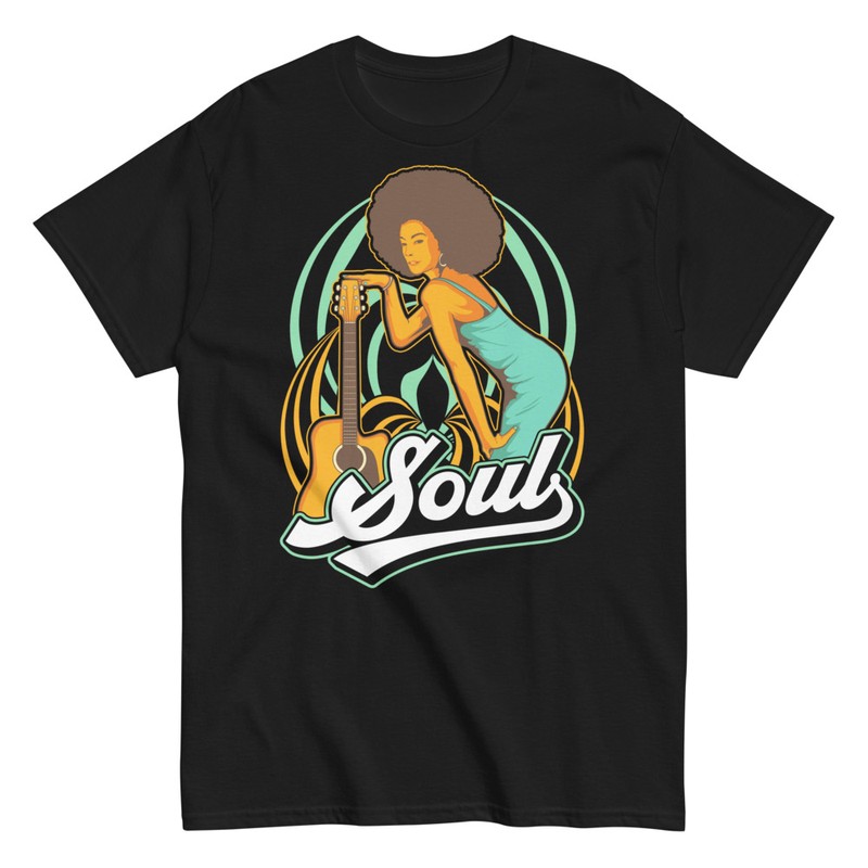 T-shirts: Fille Afro Vintage Soul
