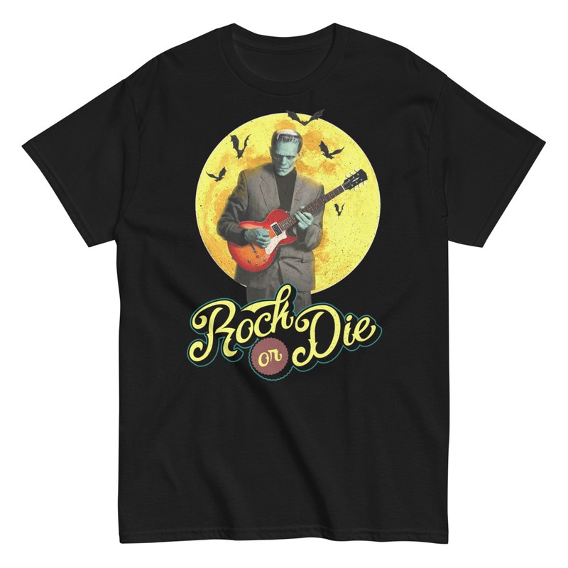 T-shirts: Frankenstein Rock or Die