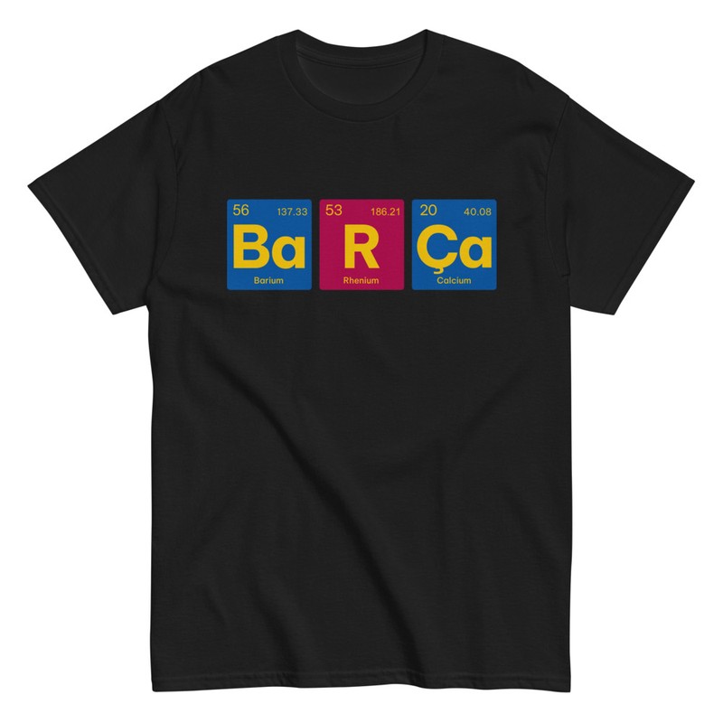 T-shirts: Symboles Chimiques Barça