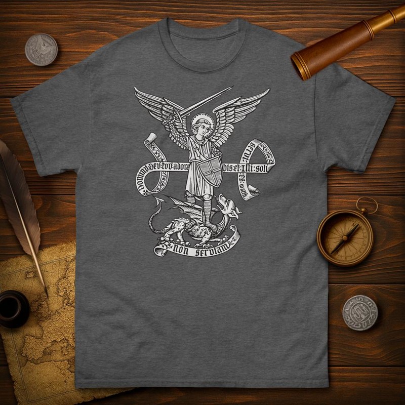 T-shirts: Saint Michel: Protecteur en Latin