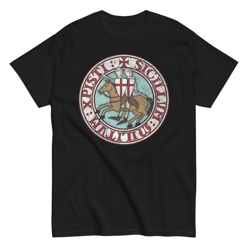 T-shirts: Sigillum Militum Xpisti: Emblème Templier
