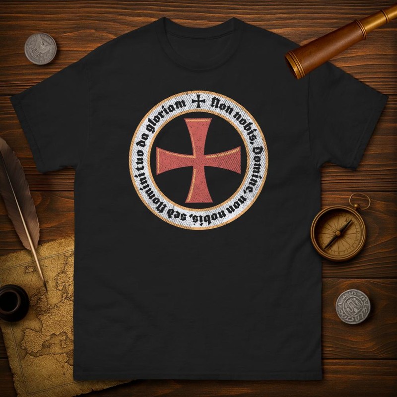 T-shirts: Non Nobis Domine: Embl&egrave;me Templier
