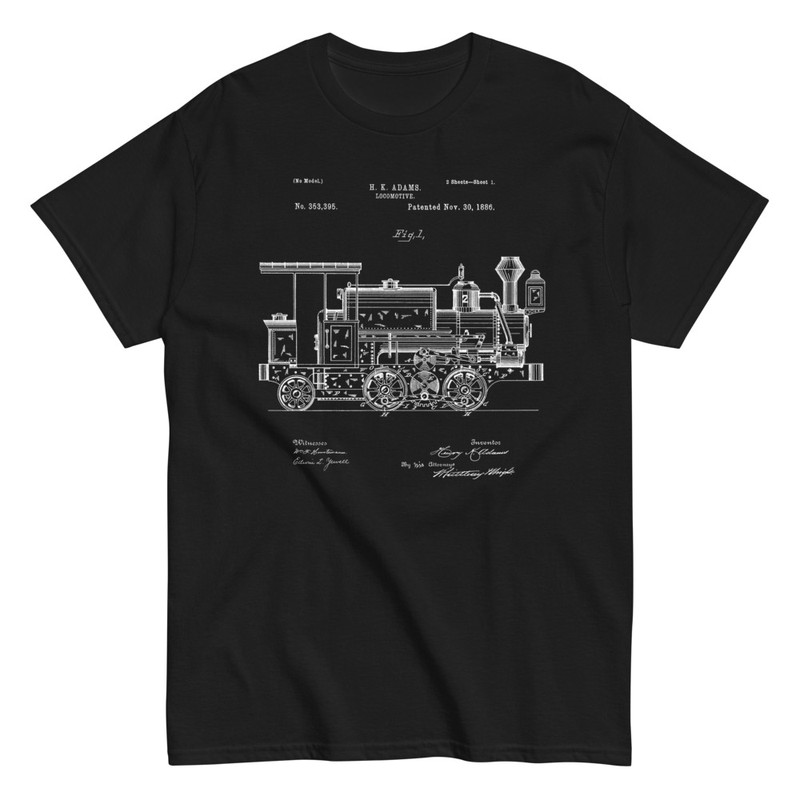 T-shirts: Brevet Locomotive à Vapeur