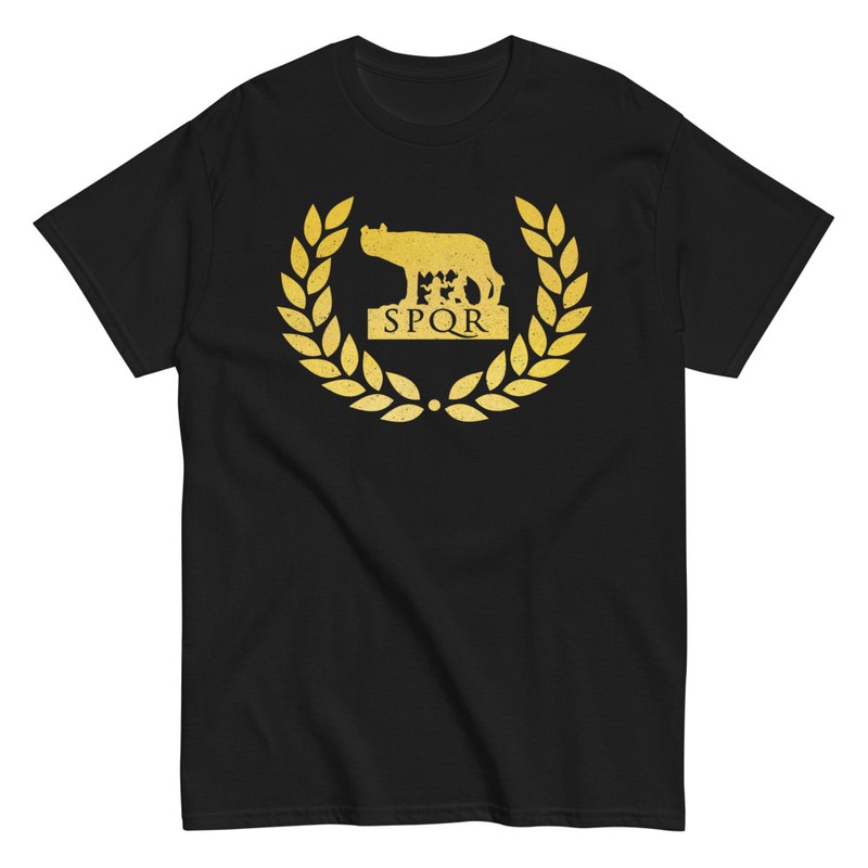 T-shirts: SPQR Louve et Couronne de Laurier