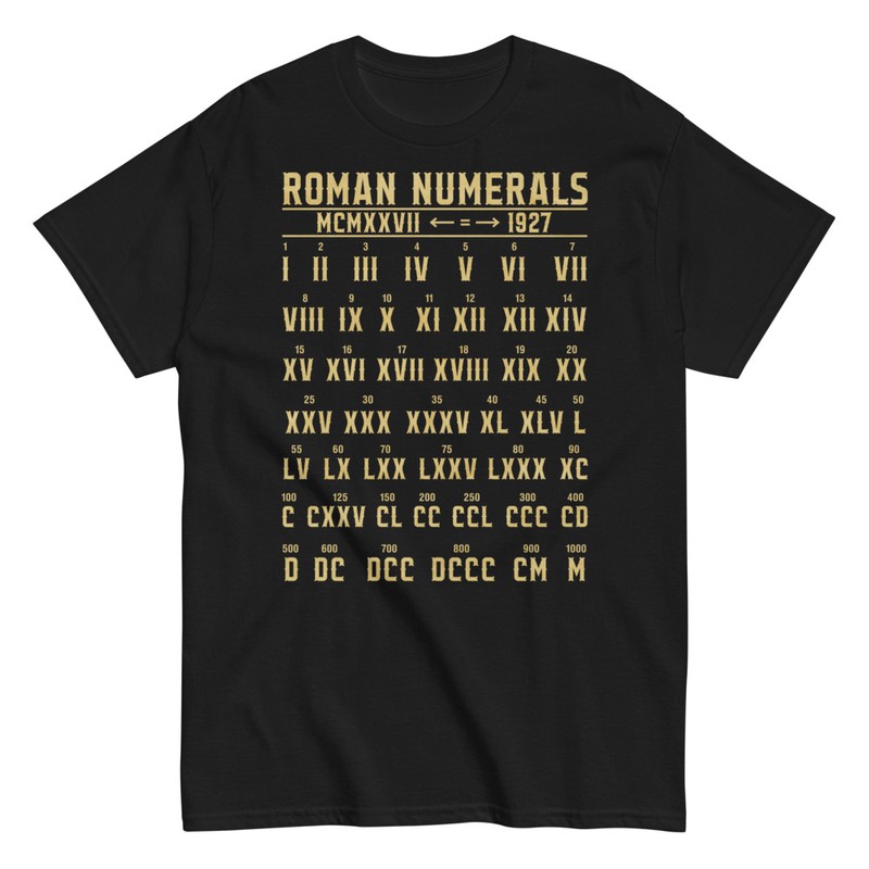 T-shirts: Numéros Romains Culture Antique