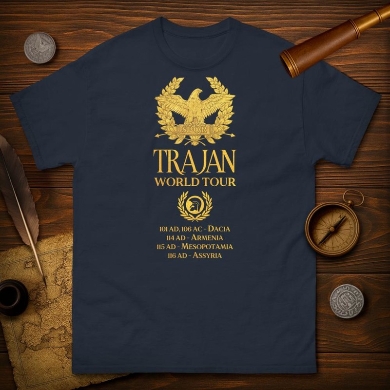 T-shirts: Empire Romain Trajan Tournée Mondiale