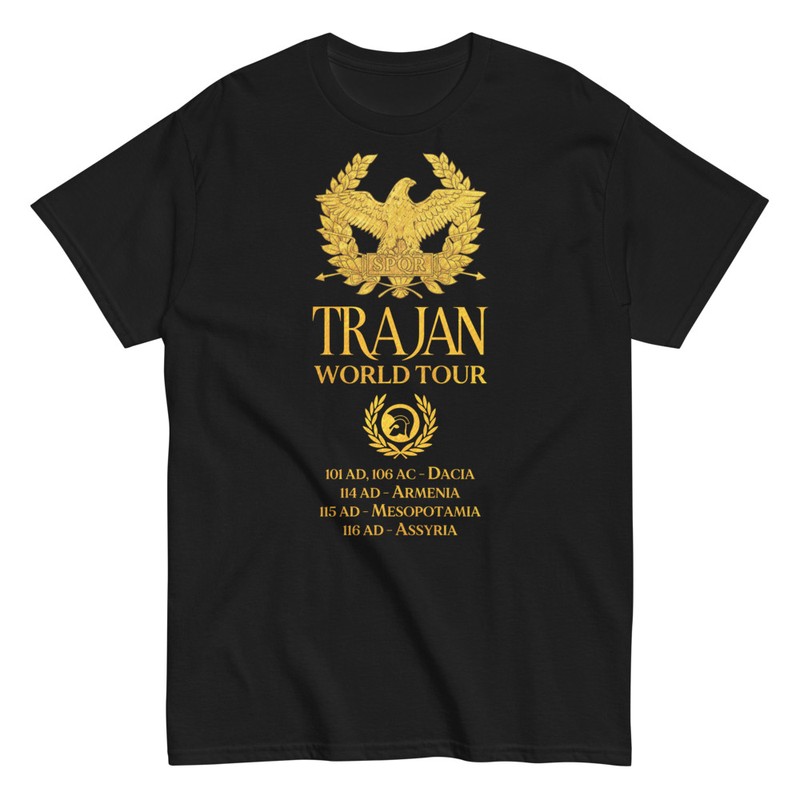 T-shirts: Empire Romain Trajan Tournée Mondiale