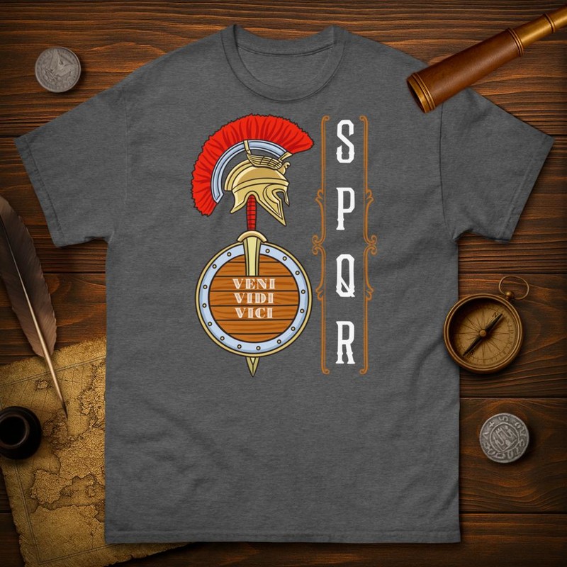 T-shirts: Casque SPQR Veni Vidi Vici