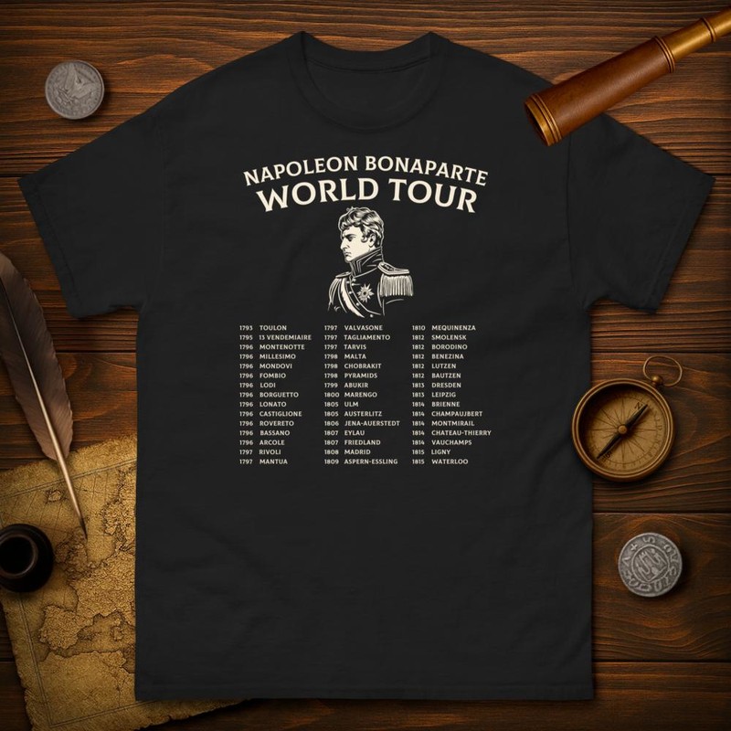 T-shirts: Napoléon Bonaparte Tournée Mondiale