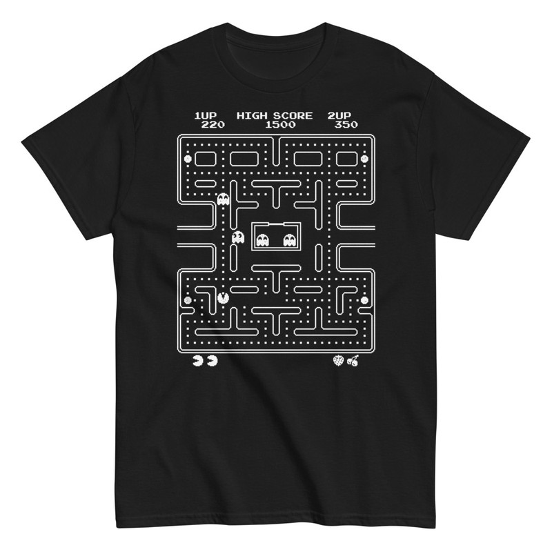 T-shirts: Labyrinthe Rétro Pac-Man Arcade