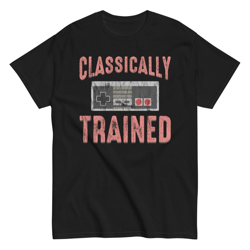 T-shirts: Manette Classiquement Entraînée Rétro