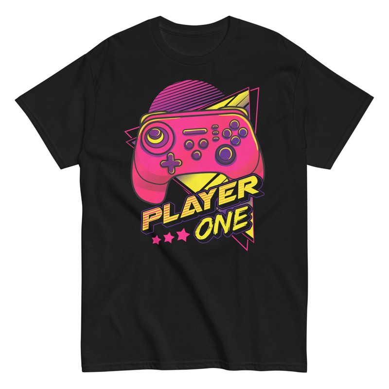 T-shirts: Player One Manette Rétro