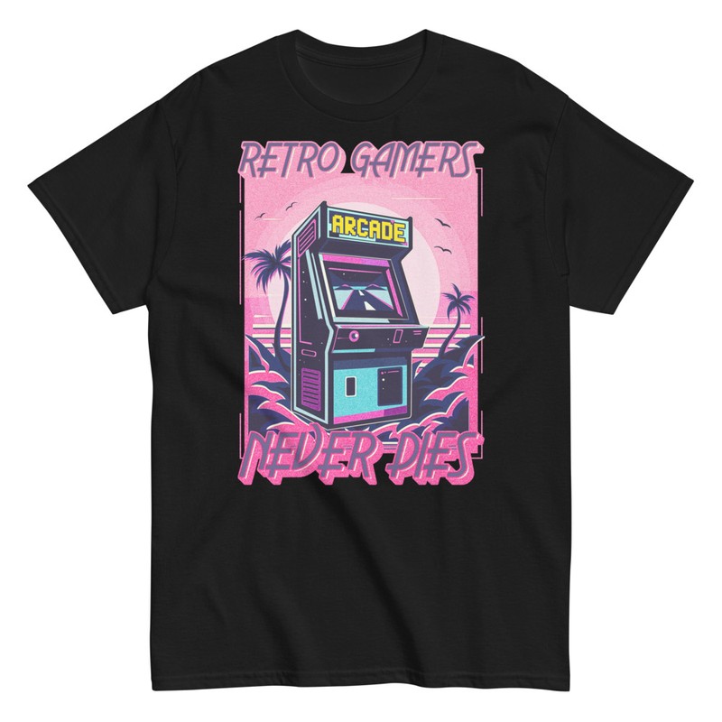 T-shirts: Arcade Rétro Gamers Never Dies