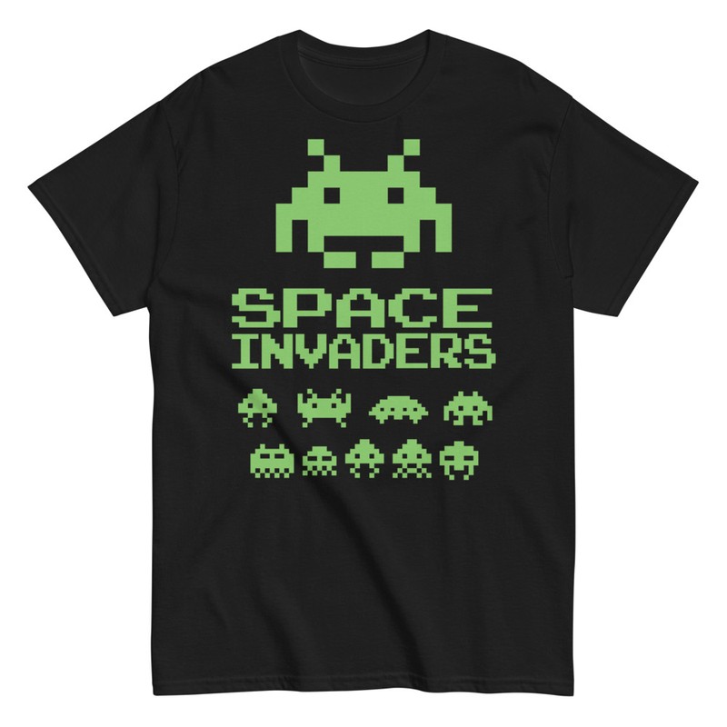 T-shirts: Space Invaders Art Pixel Classique