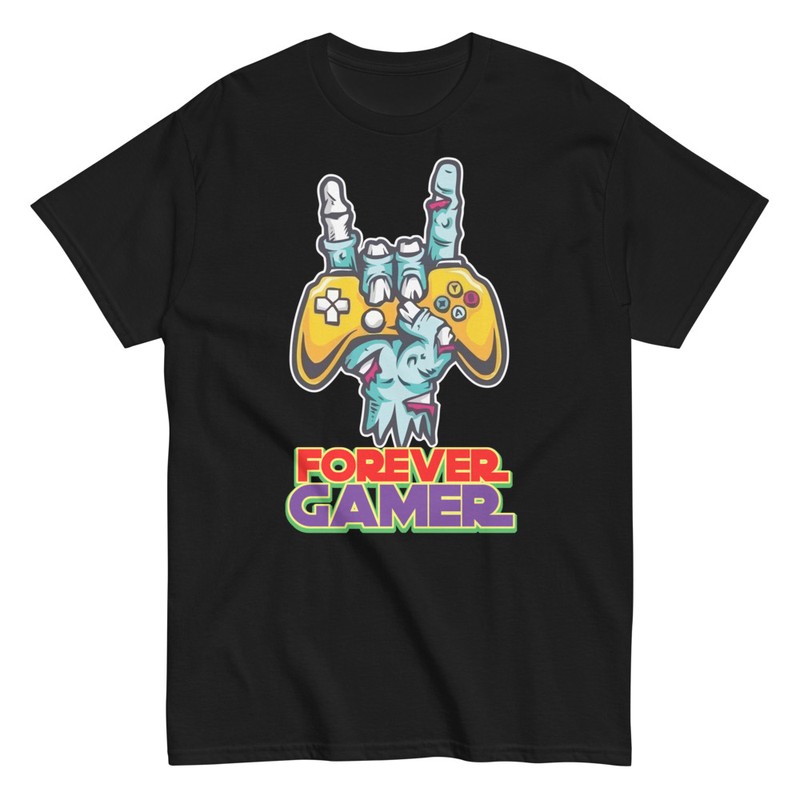 T-shirts: Main Zombie Manette Forever Gamer