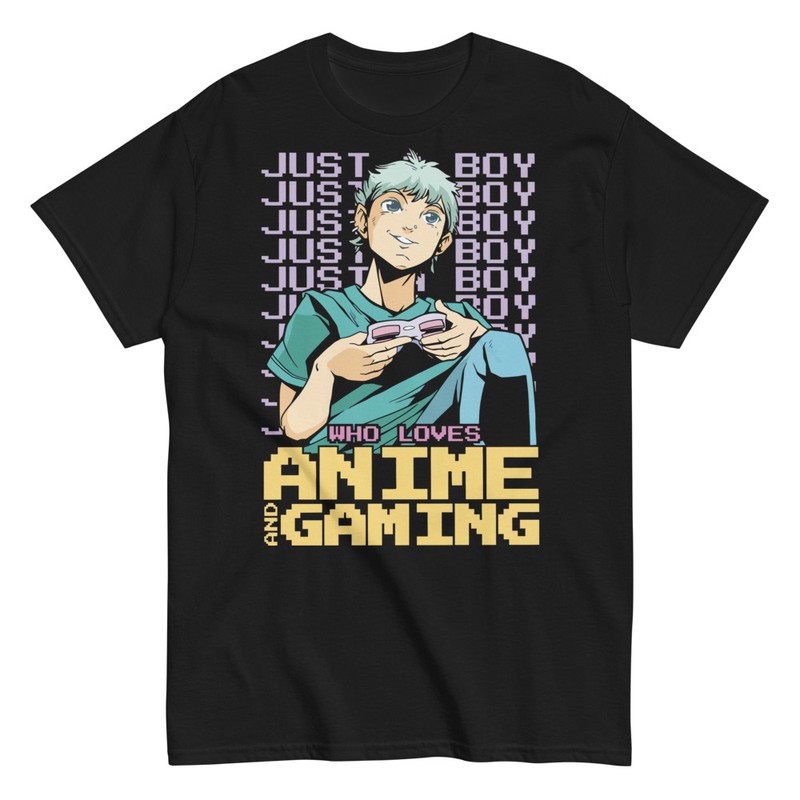 T-shirts: Garçon Anime Joueur