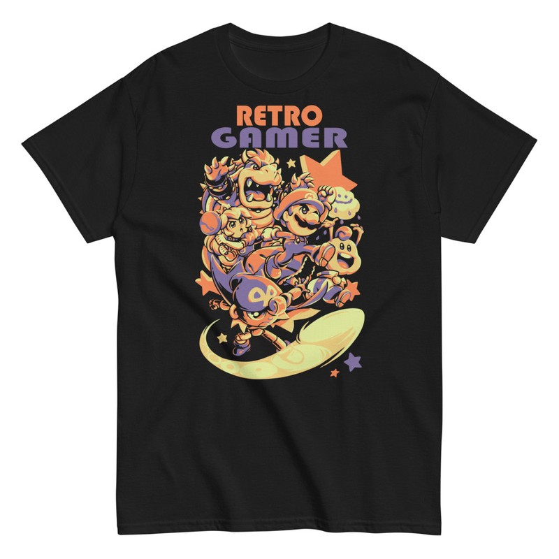 T-shirts: Personnages Classiques Jeux Vidéo Rétro