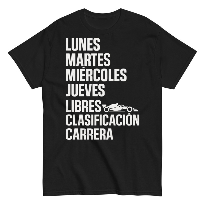 T-shirts: &Eacute;volution de la Semaine Formule 1