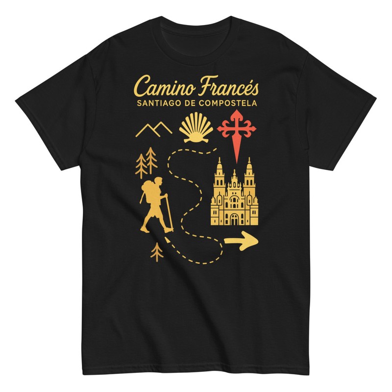 T-shirts: Pèlerin Chemin Saint-Jacques Francés