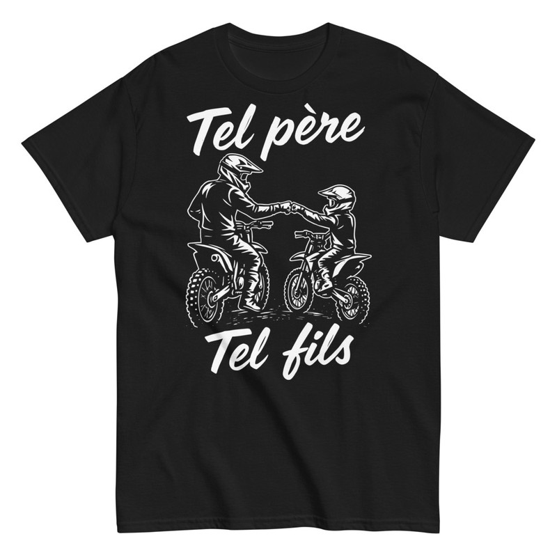 T-shirts: Père et Fils en Motocross
