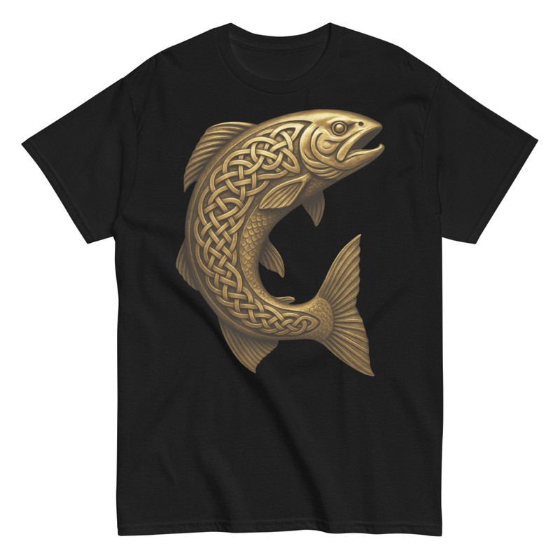 T-shirts: Poisson Doré Celtique Viking