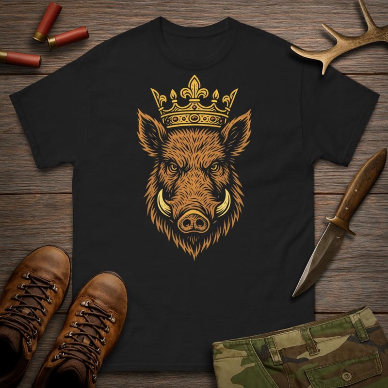 T-shirts: Sanglier Couronné Majestueux
