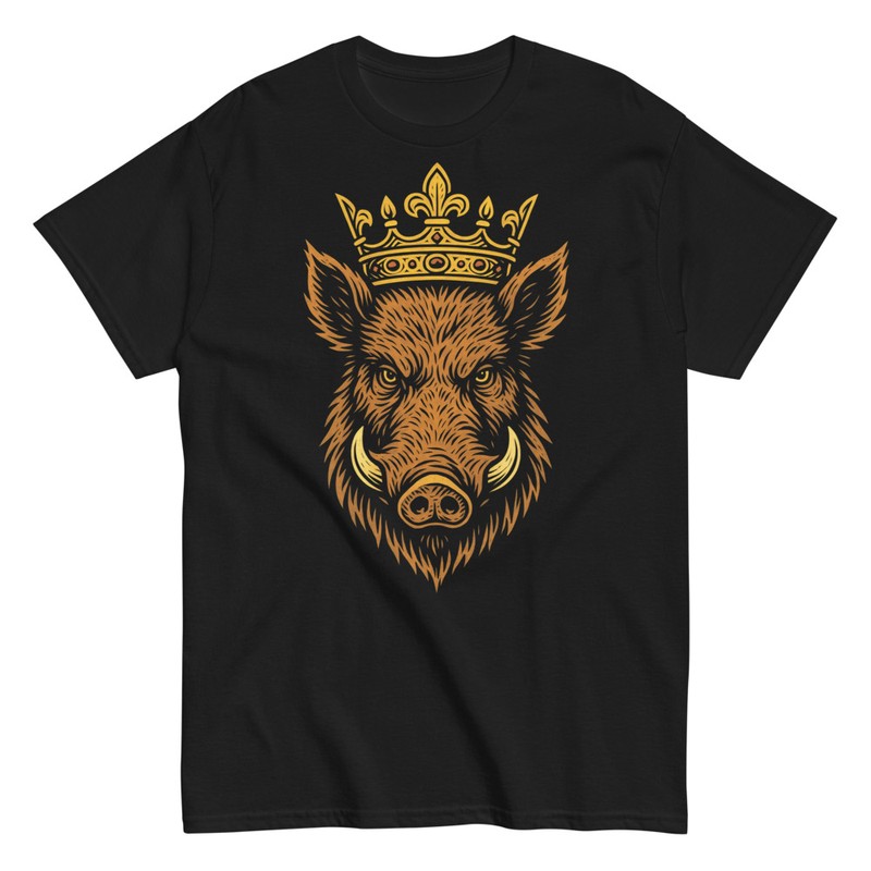 T-shirts: Sanglier Couronné Majestueux
