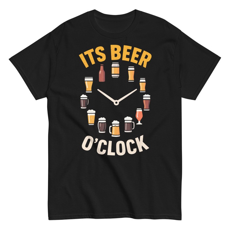 T-shirts: Horloge It's Beer O'Clock