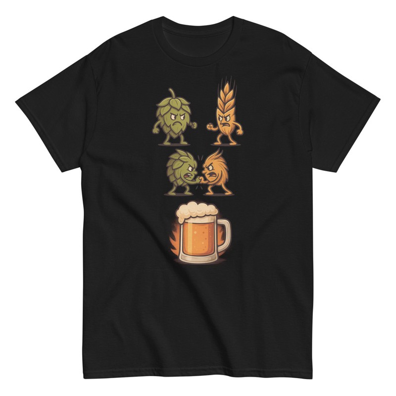 T-shirts: Drôle Bataille Houblon et Orge