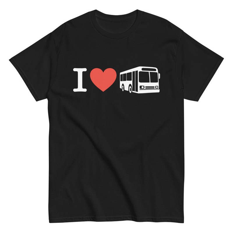 T-shirts: I love Bus
